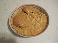 plate of chicken Paprikash