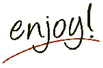 Picture of the word enjoy